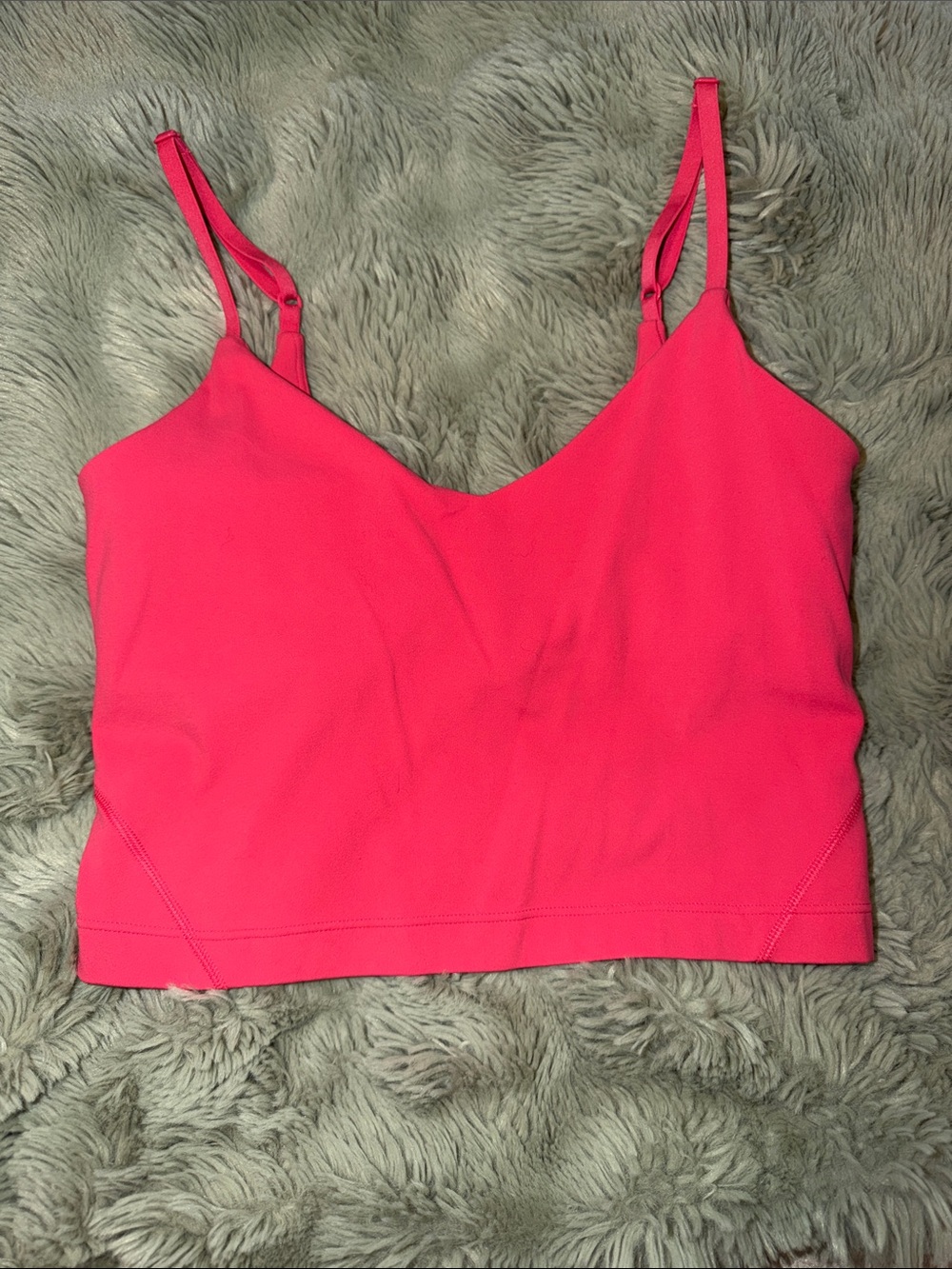 lululemon athletica Coral Pink Cropped Cami